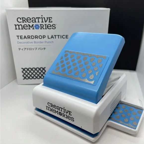 Creative Memories TearDrops Lattice Decorative Border Punch Brand New